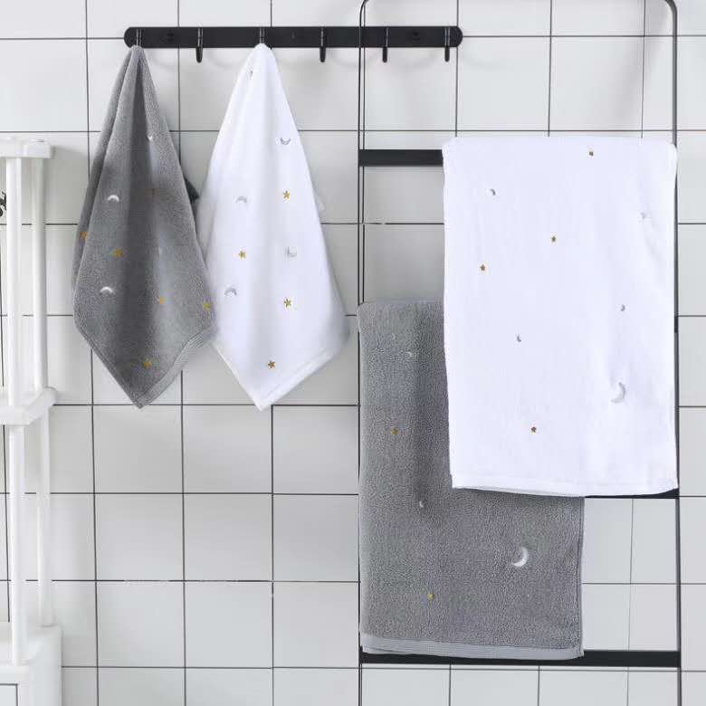 Moon & Star Bath Towel